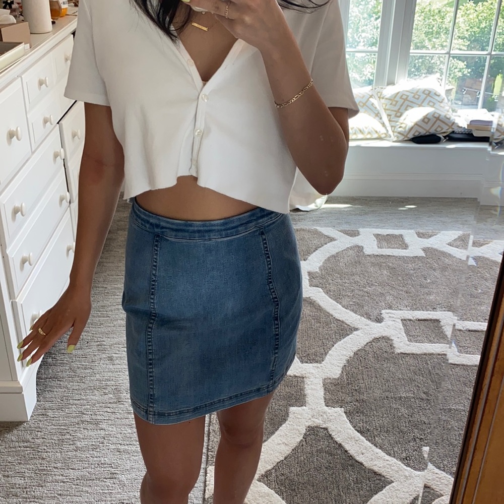 Free People Denim Skirt